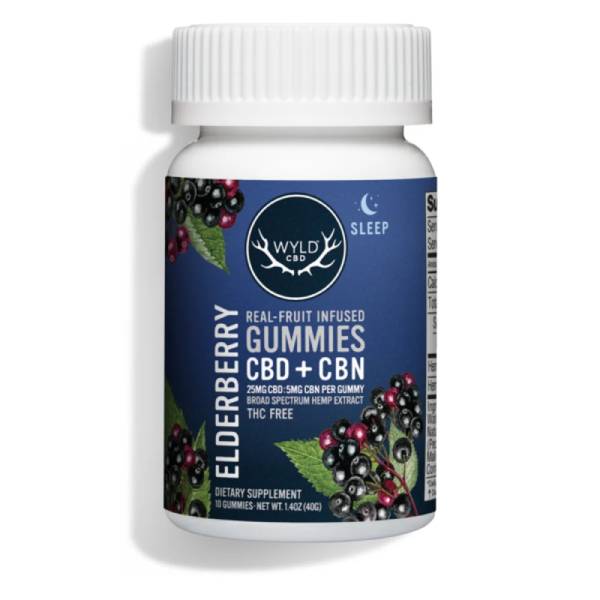 250mg Elderberry CBD:CBN Gummies (10-pack)