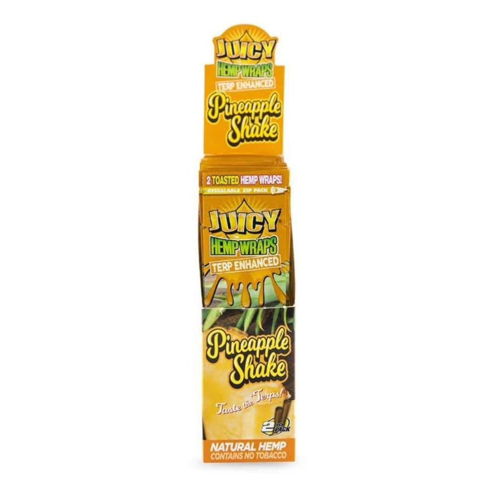 Juicy Jays Terp Infused Hemp Wraps - 2pk -Terp Infused Pineapple Shake