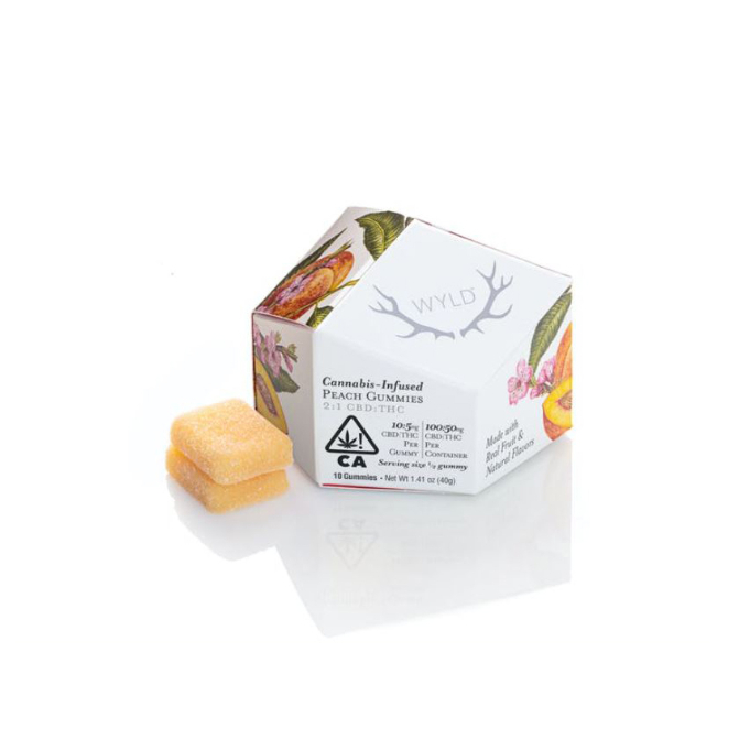 Peach 2:1 CBD + Hybrid Enhanced Gummies (100mg CBD:50mg THC)