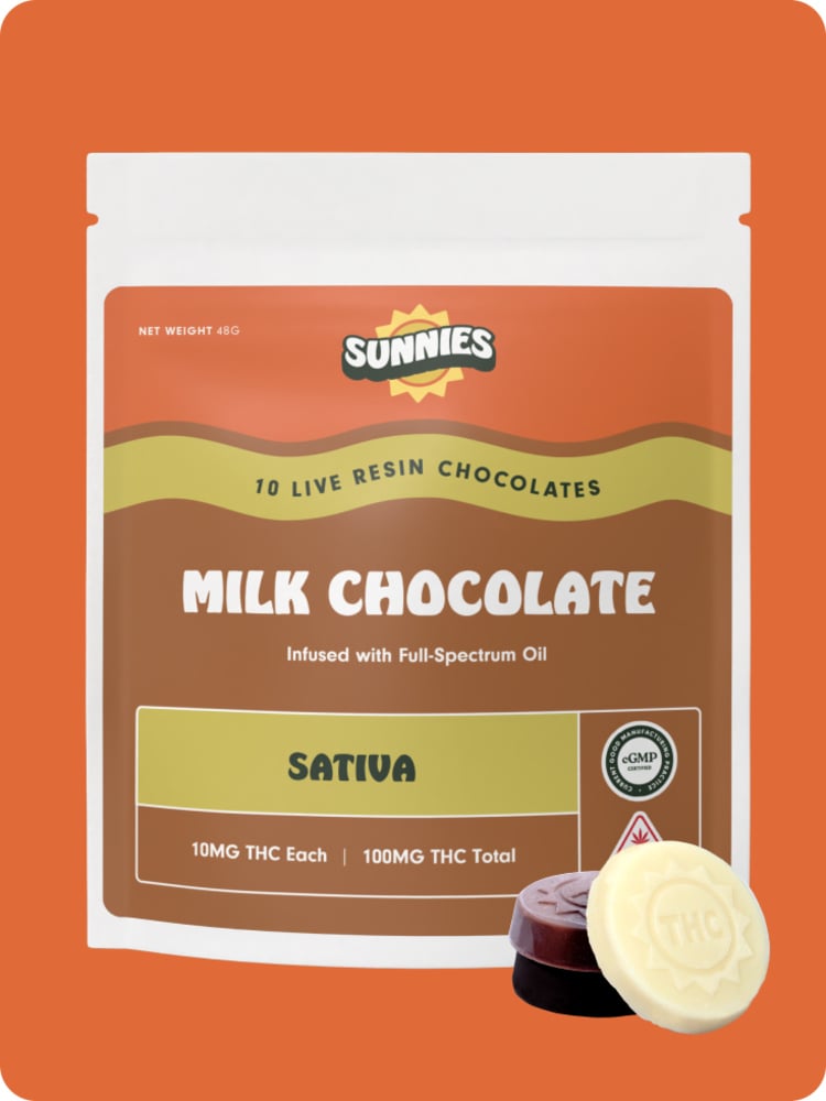 Milk Chocolate - Sativa [10pk] (100mg)