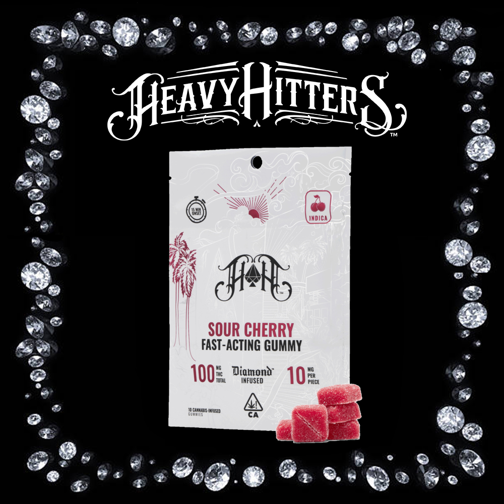 Sour Cherry | Indica - Fast-Acting Gummies - 100mg THC