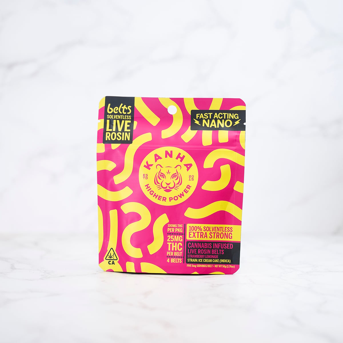 KANHA - STRAWBERRY LEMONADE - ROSIN BELTS - INDICA - (4PK) - [100MG]