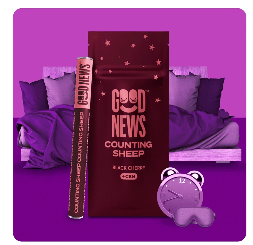 COUNTING SHEEP: Black Cherry Vape Pen with CBN (1000mg)
