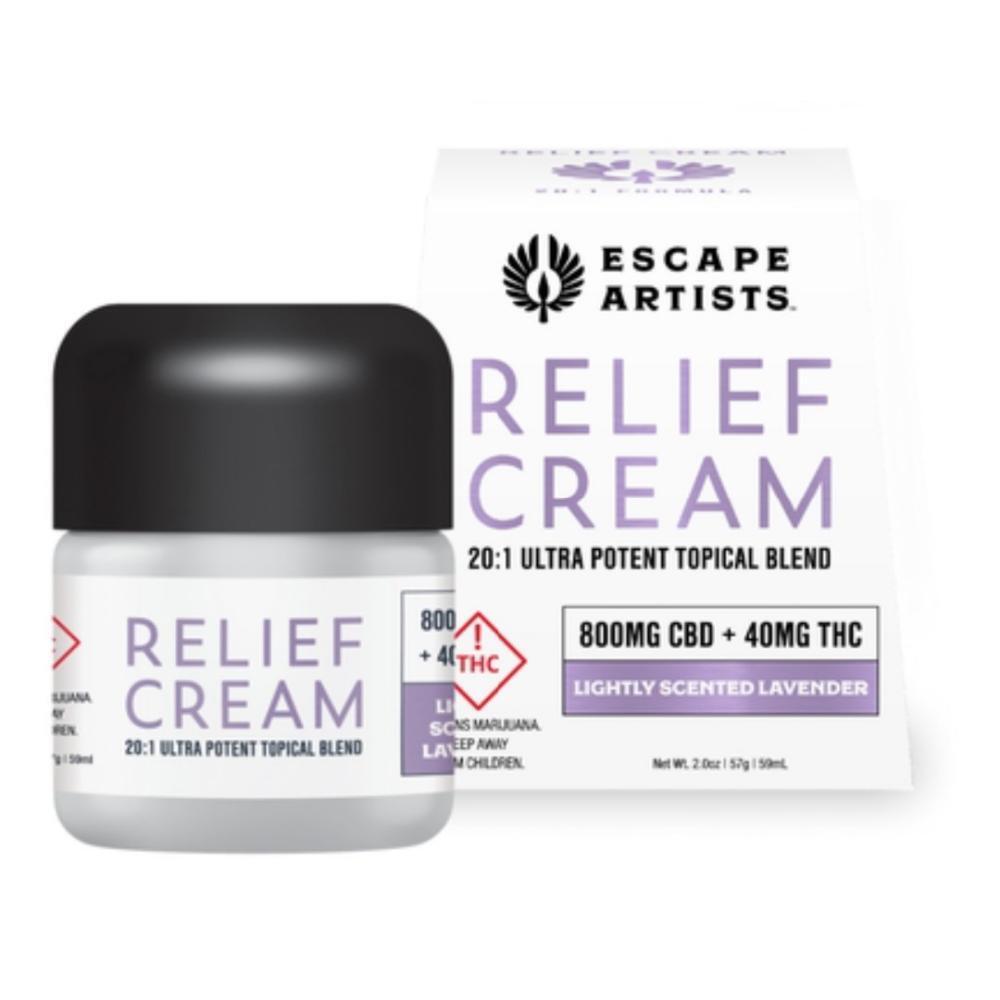 20:1 Relief Cream - Lavender [2oz] (800mg CBD/40mg THC)