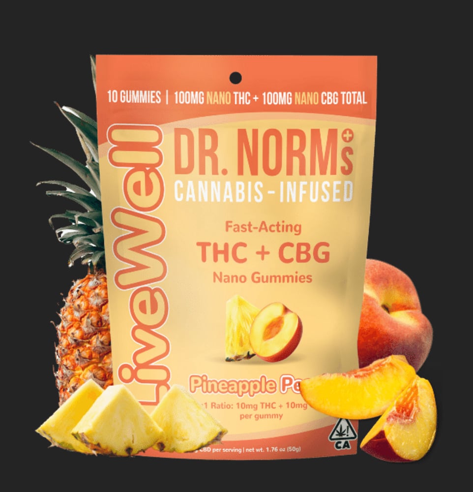 1:1 Pineapple Peach [10pk] (100mg THC/100mg CBG)