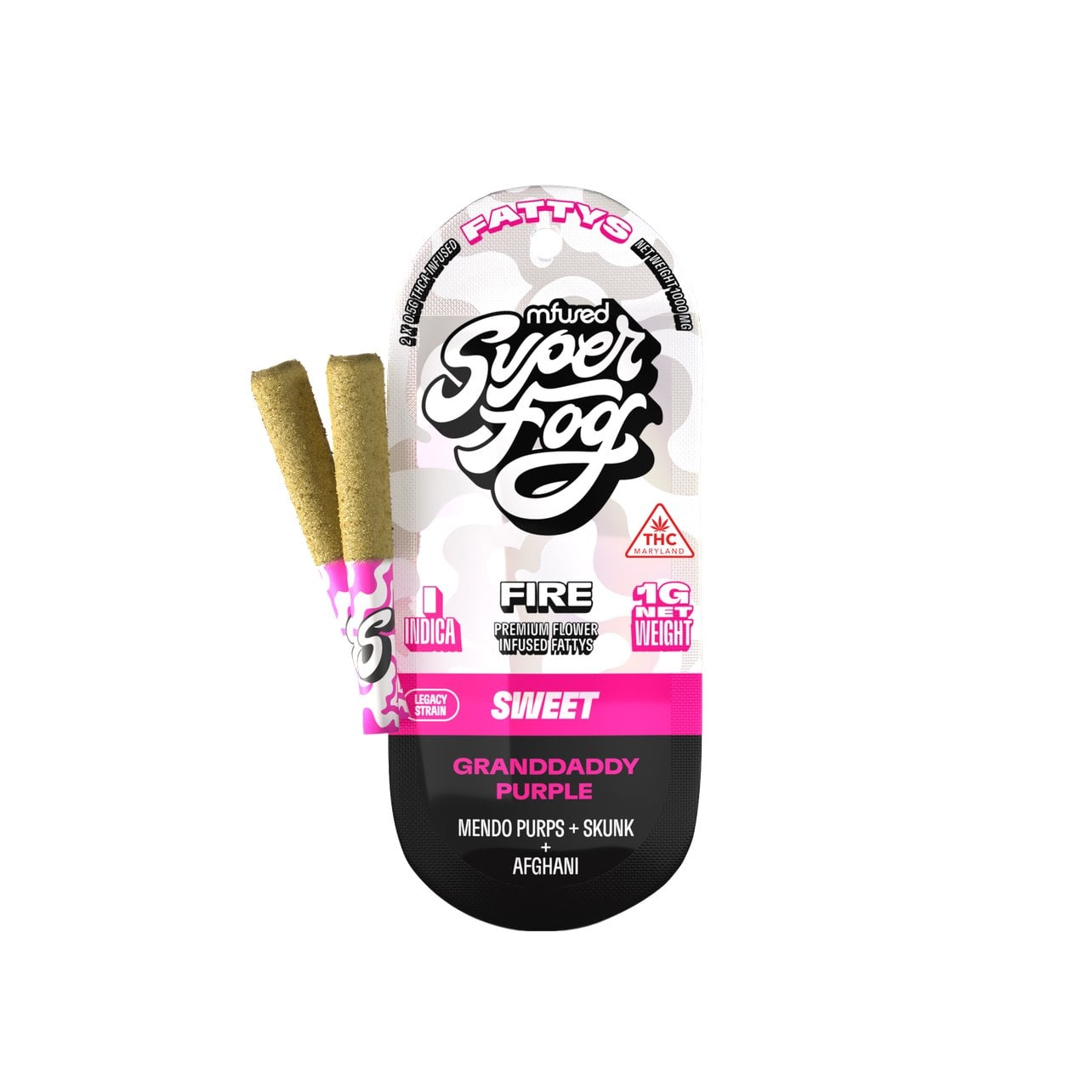 Granddaddy Purple Infused Pre-Rolls - - Mfused