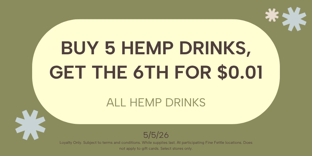 Hemp Beverages | Buy 5 Get 6th for 1¢ special