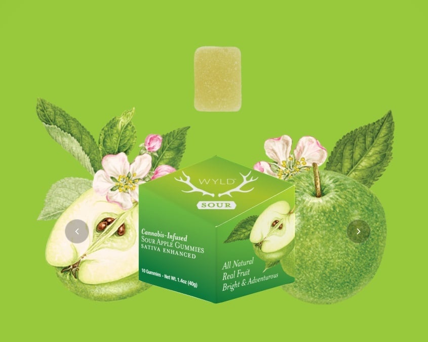 Sour Apple Sativa Enhanced Gummies