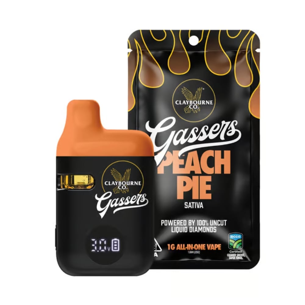Peach Pie(1g) - Gassers All-In-One Liquid Diamonds Vape