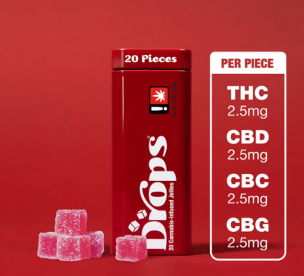 Cranberry ‘Daydreamy’ [20pk] (100mg THC, 100mg CBD)