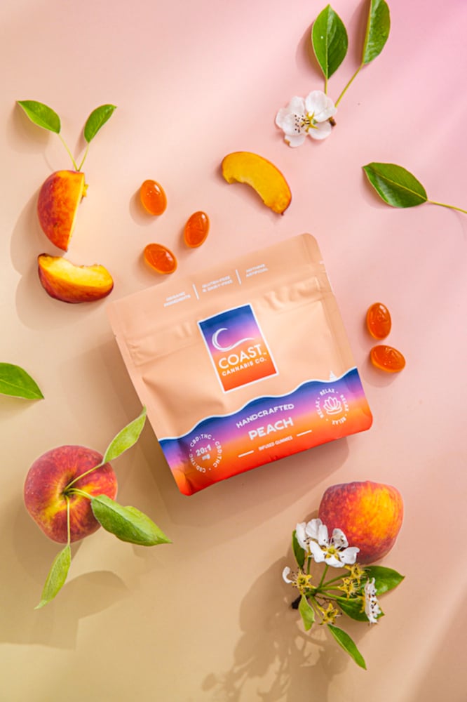 Coast - Peach (Relax) 20:1 CBD:THC Organic Gummies (20pk)