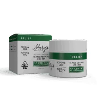 1:1 Relief Cream - No Fragrance Added [2fl oz] (1000mg CBD/1000mg THC)