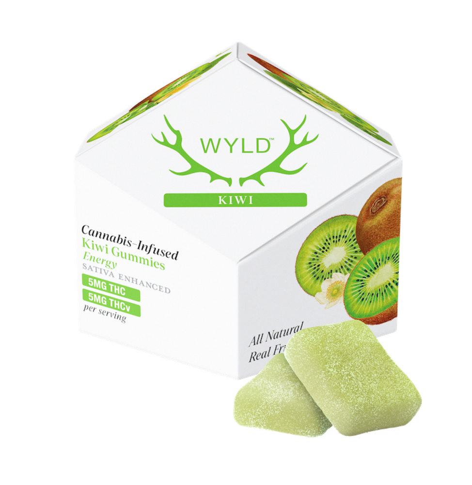 WYLD - Kiwi Sativa Enhanced THC:THCV Gummies (100mg 10pk)