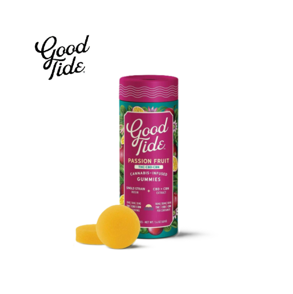 PASSION FRUIT 1:1:1 THC:CBD:CBN 100MG 10 PACK ROSIN INFUSED GUMMIES