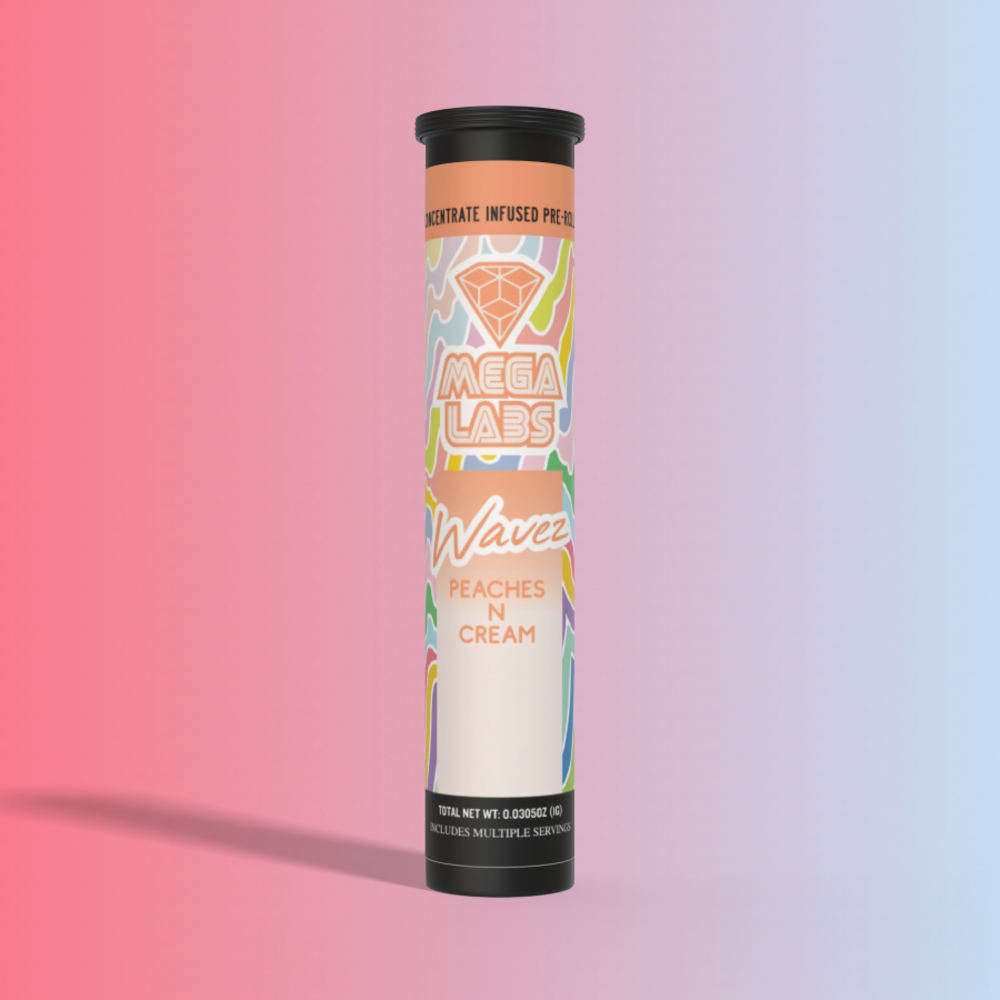 Wavez - Peaches N Cream Infused Pre-Roll (1g) Wavez - Peaches N Cream Infused Pre-Roll (1g)