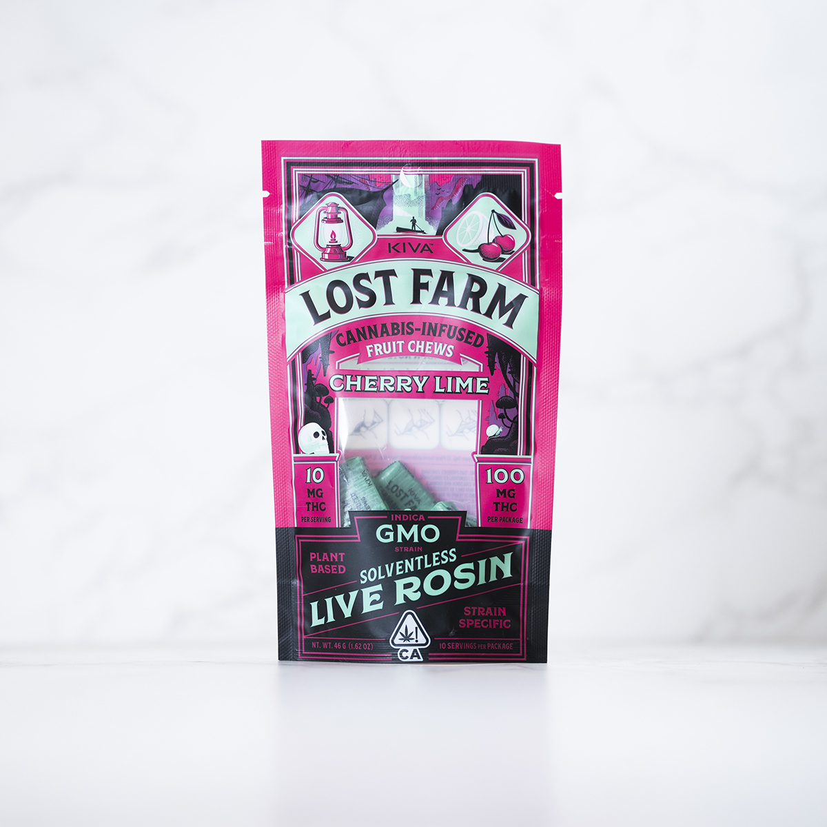 LOST FARM - CHERRY LIME - FRUIT CHEWS - INDICA - (10PK) - [100MG]