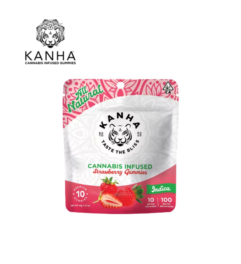 STRAWBERRY 100MG 10 PACK GUMMIES