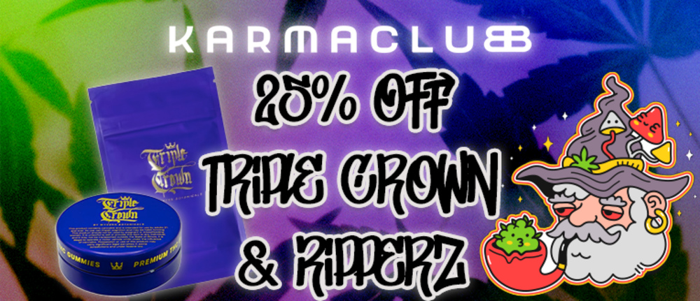 25% Off Triple Crown and Ripperz special