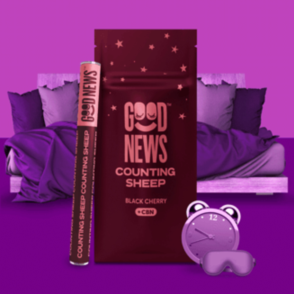 COUNTING SHEEP: Black Cherry Vape Pen with CBN (1000mg)