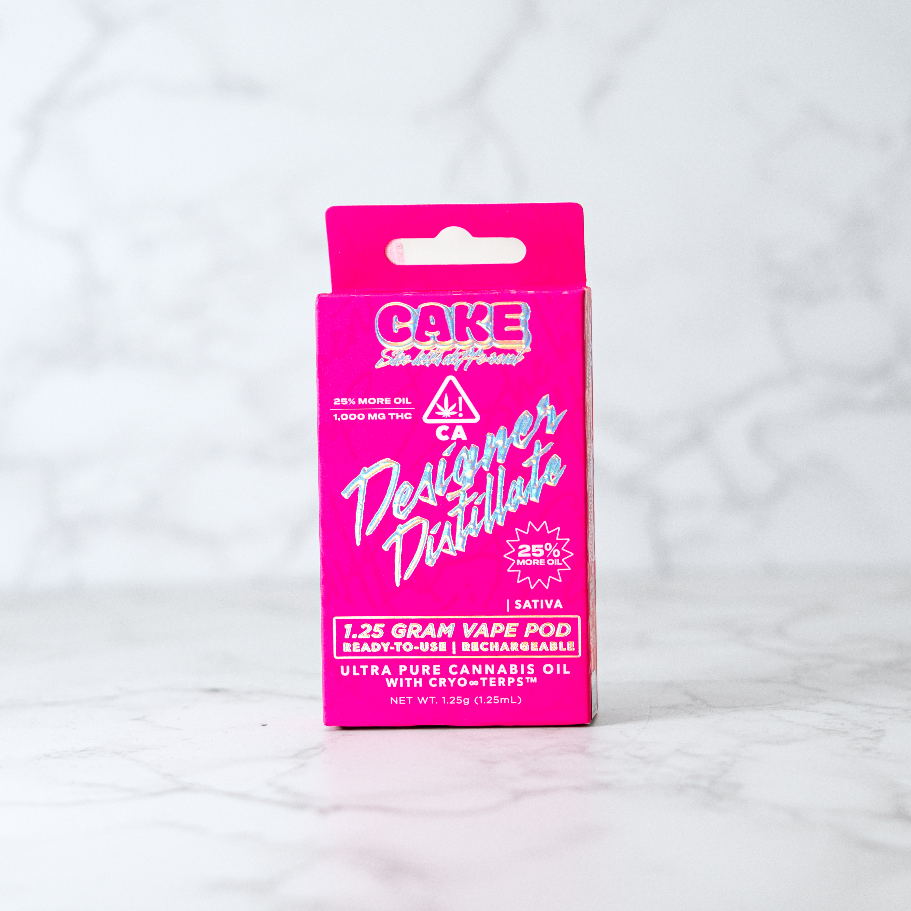 CAKE - PINK ACAI KUSH - ALL IN ONE VAPE CART - SATIVA - [1.25G]
