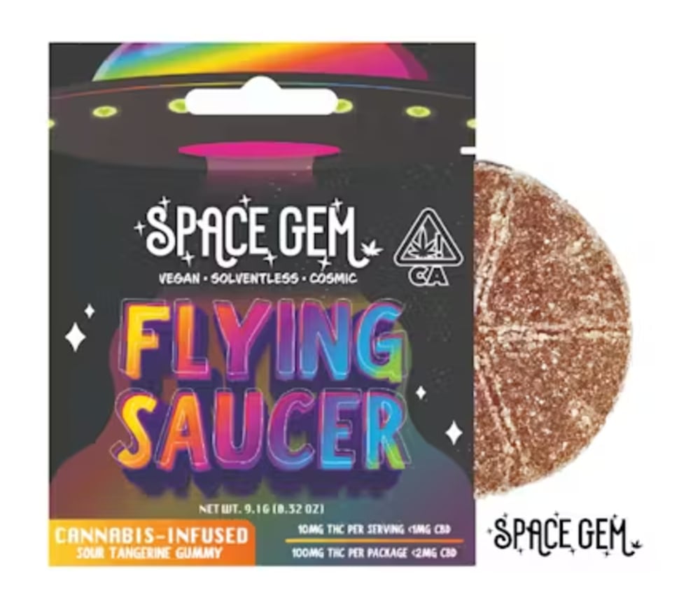Flying Saucer - Sour Tangerine - 100mg THC Flying Saucer - Sour Tangerine - 100mg THC