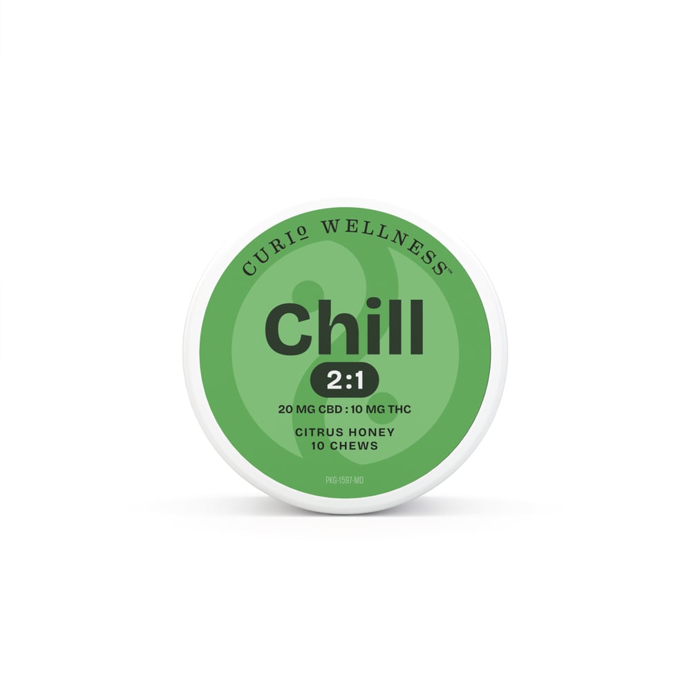 Chill 2:1 Chews - Citrus Honey [10pk] (200mg CBD/100mg THC)
