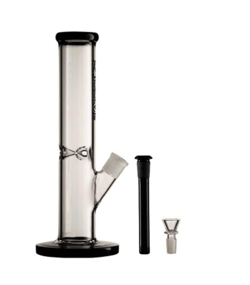 Straight Tube - 12" - Black