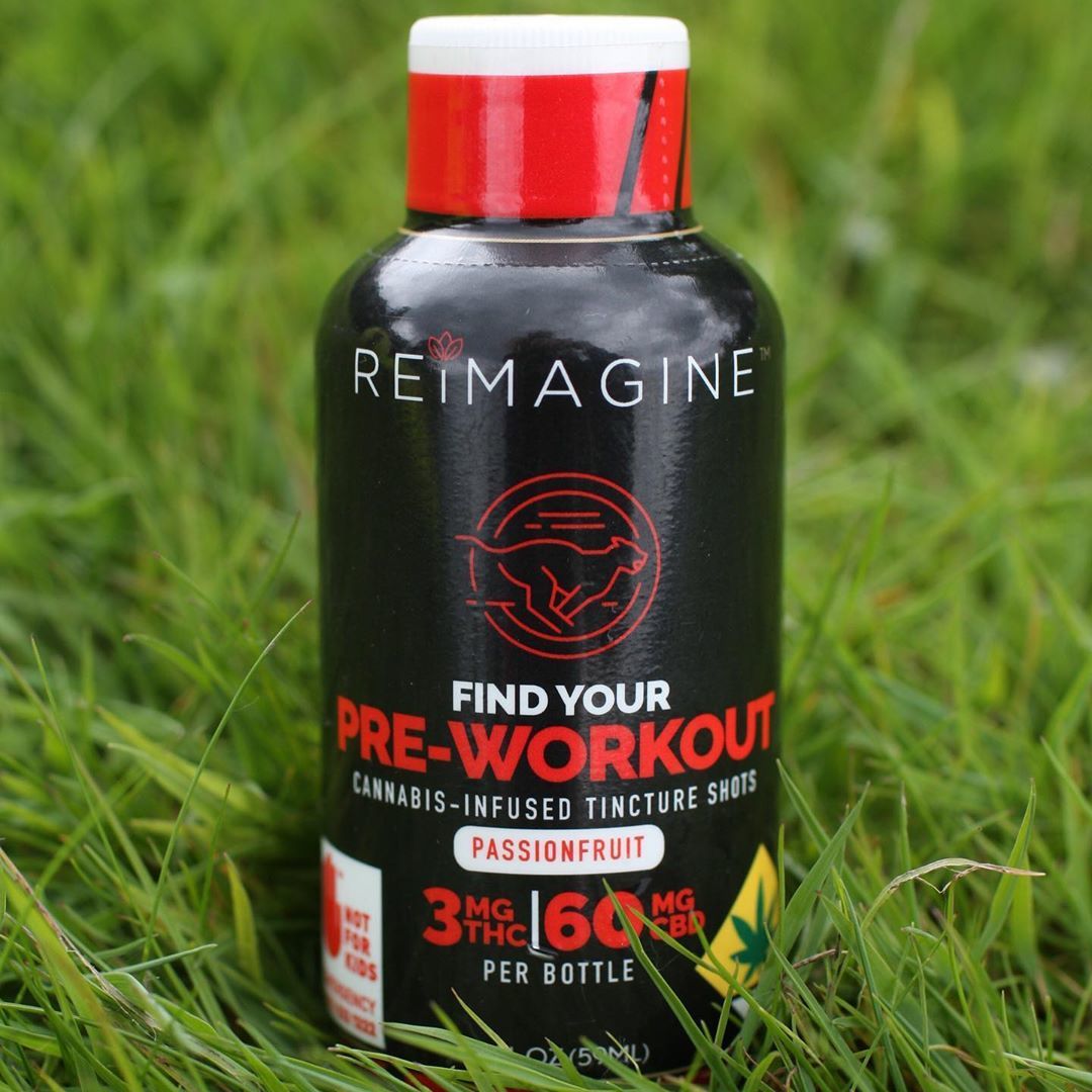 Pre Workout 2oz 60mg Cbd 3mg Thc Reimagine Wellness Tincture Shot Jane