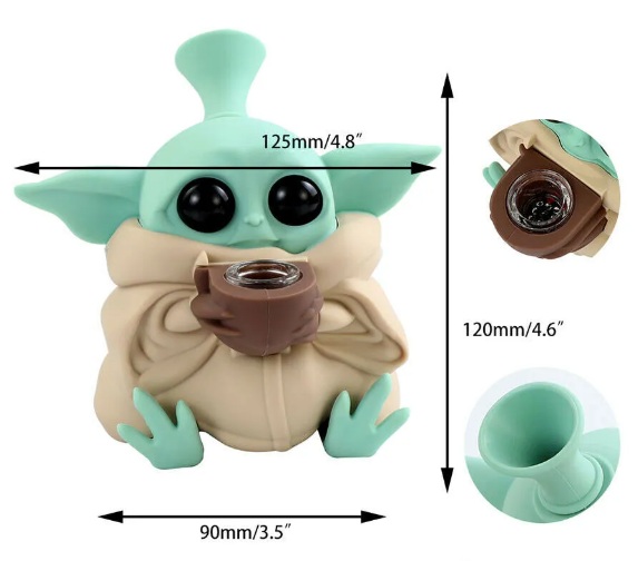 Silicone Grogu (Baby Yoda) Bong