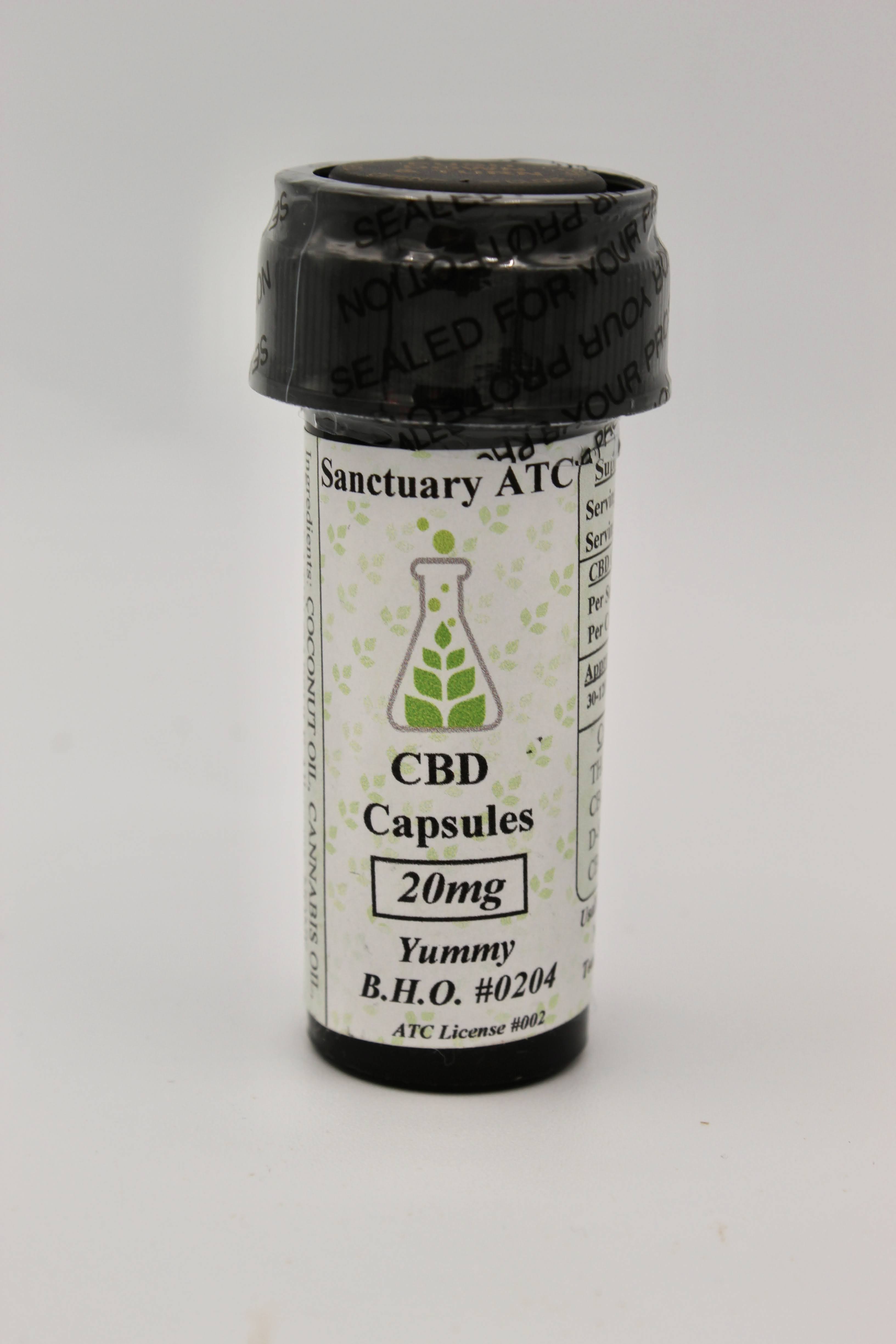(7) 20mg (CBD) Yummy B.H.O. #0204 - CannaCapsule