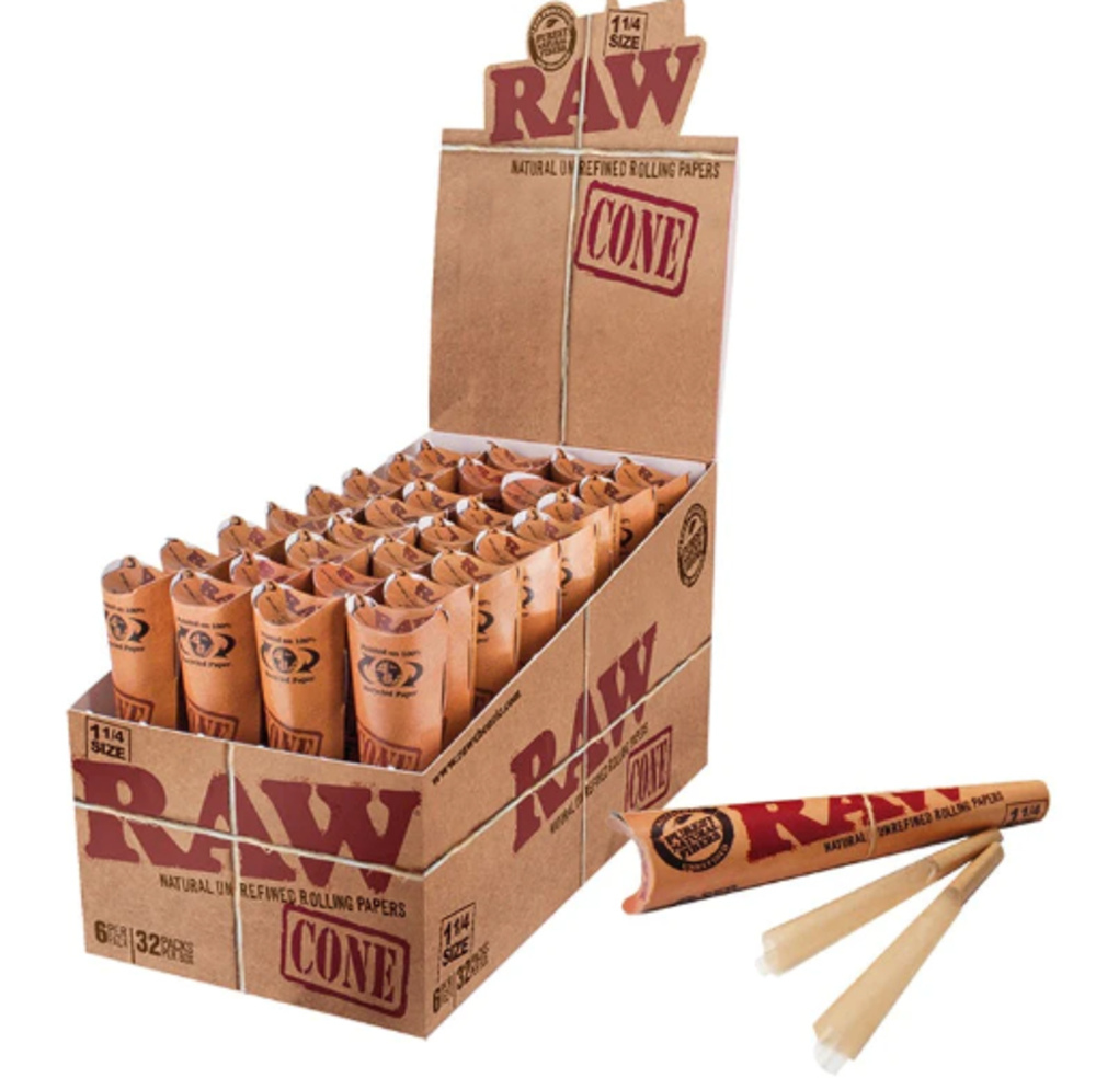 Raw Classic 1 - 1/4" - 6 Pack Pre-Rolled Cones