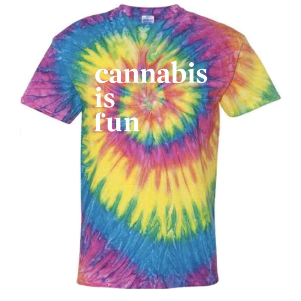 Cannabis is Fun Tie Dye Tee (S)