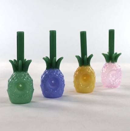 Pineapple Upside Down 4" Pipe (colors vary) Pineapple Upside Down 4" Pipe (colors vary)