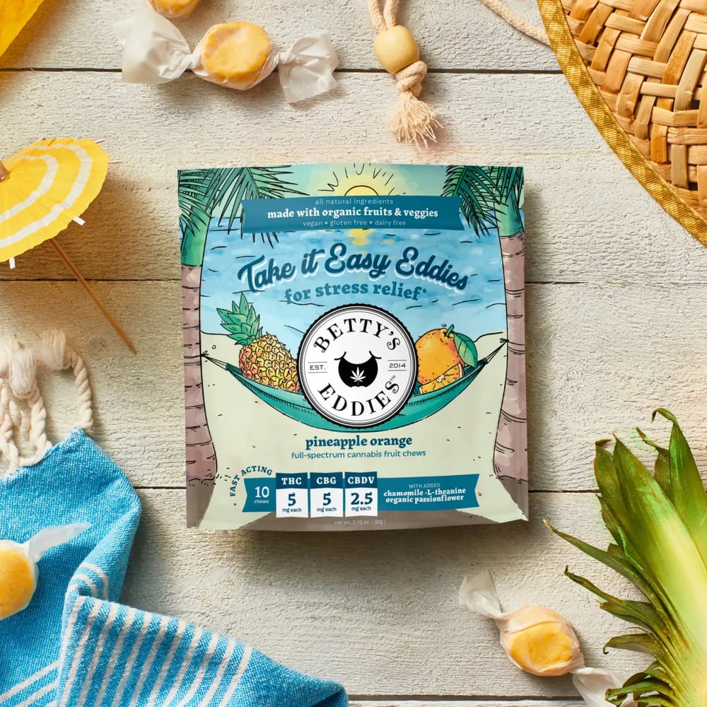Betty's Eddies - Pineapple Orange "Take it Easy" Chews (50mg 10pk)