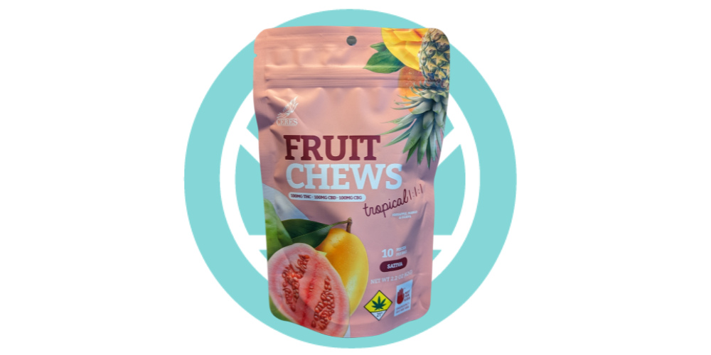 1:1:1 Tropical - Sativa [10pk] (100mg CBD/100mg THC/100mg CBG)
