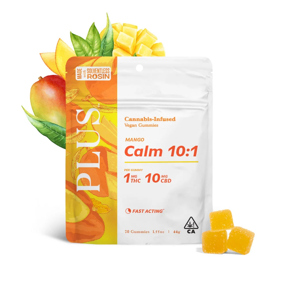 Mango Calm 10:1 Gummies [Solventless Rosin 20pk]