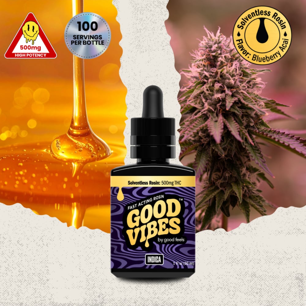 Good Vibes Rosin - Blueberry Acai Tincture Syrup (500mg)