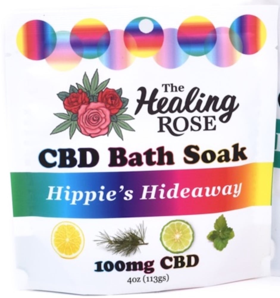 The Healing Rose - Hippie's Hideaway CBD Bath Soak 4oz