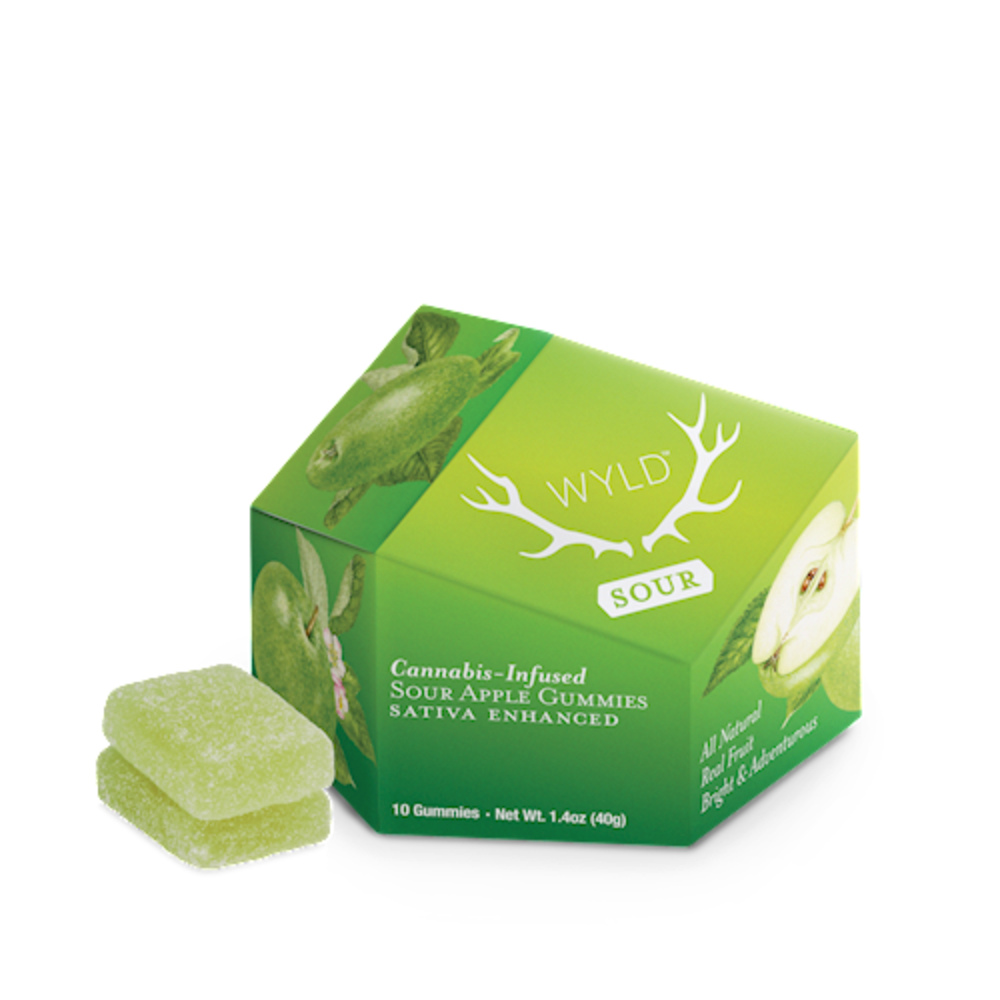 Sour Apple Sativa Enhanced Gummies | 100mg