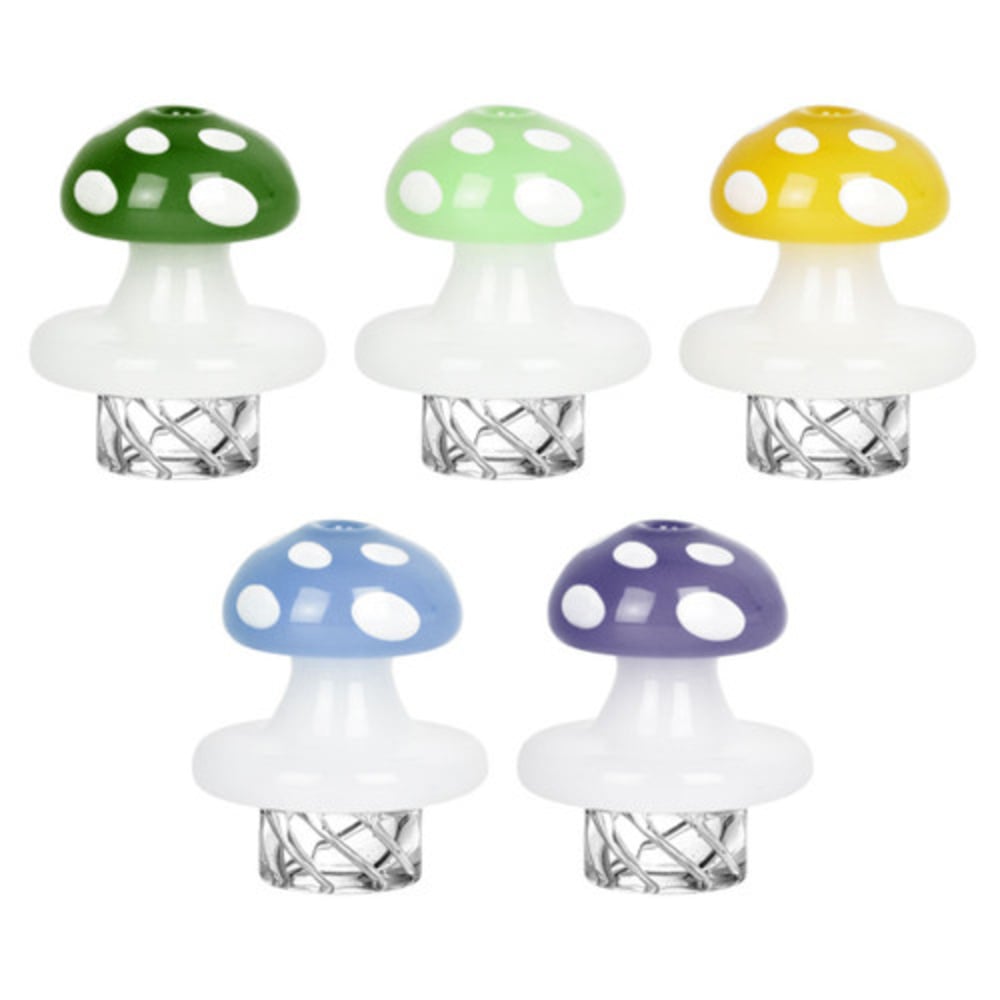 Mushroom Helix Spinner Carb Cap - Assorted