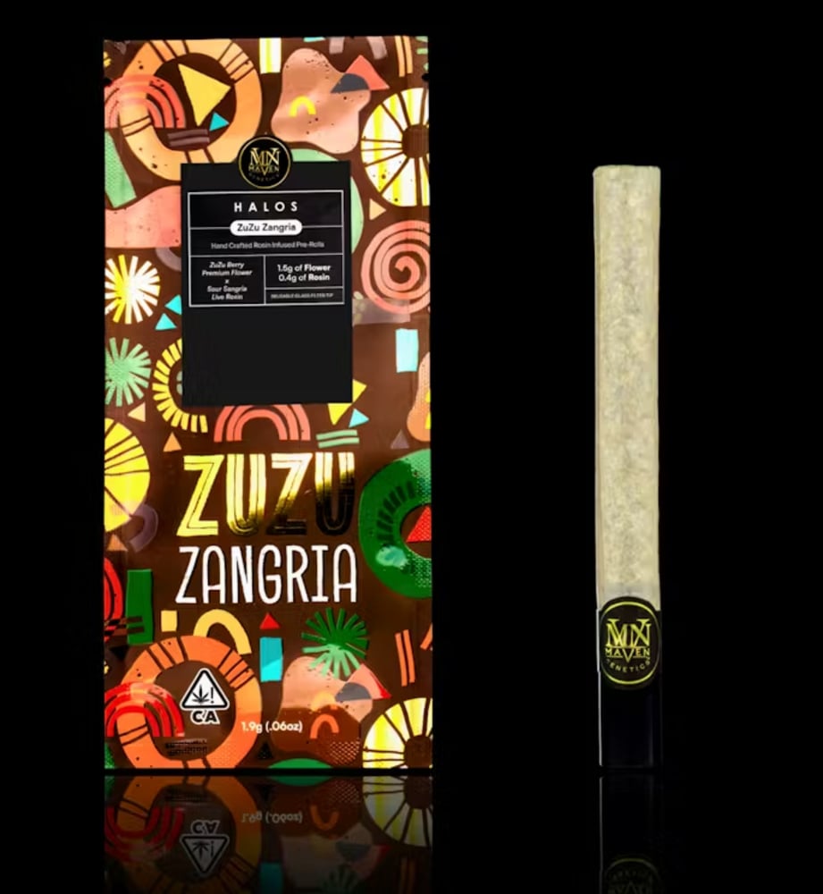 ZuZu Zangria – Maven Halos Rosin Infused Pre-Roll [1.9g]