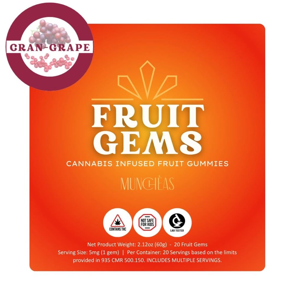 5mg Cran-Grape Fruit Gems | 20pk