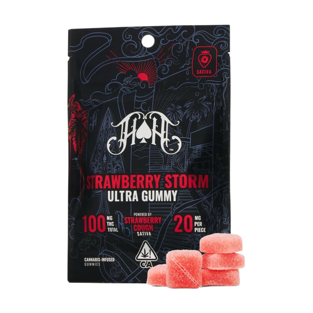 Heavy Hitters Strawberry Storm | Sativa - Ultra Pure Gummies - 100mg THC