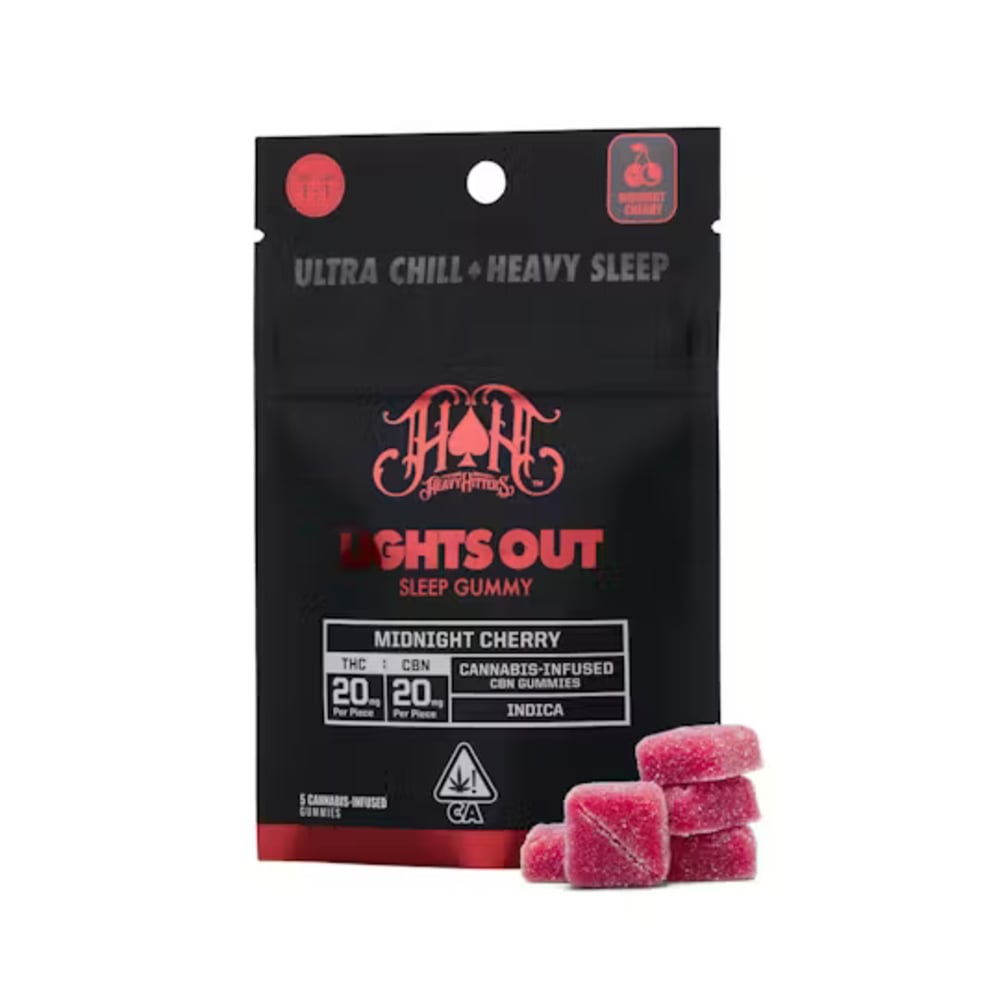 Midnight Cherry Lights Out Sleep Gummies | 40mg THC - 40mg CBN