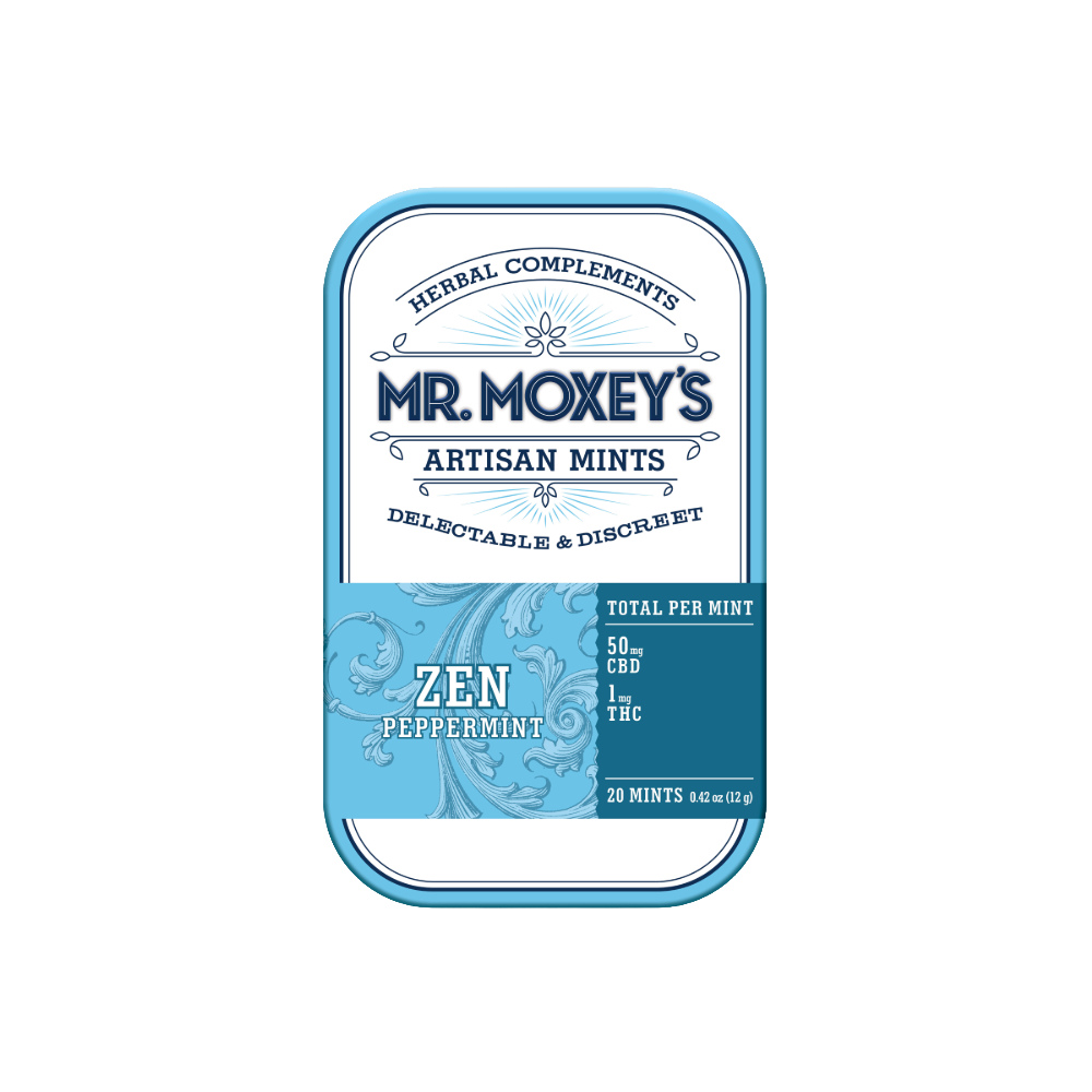 Shop Zen 50:1 CBD Peppermint Mints (1000mg CBD/20mg THC