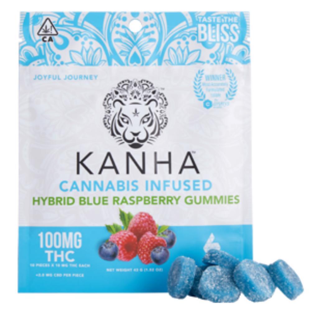 KANHA | Blue Raspberry | Hybrid | 100mg THC | 10-pack