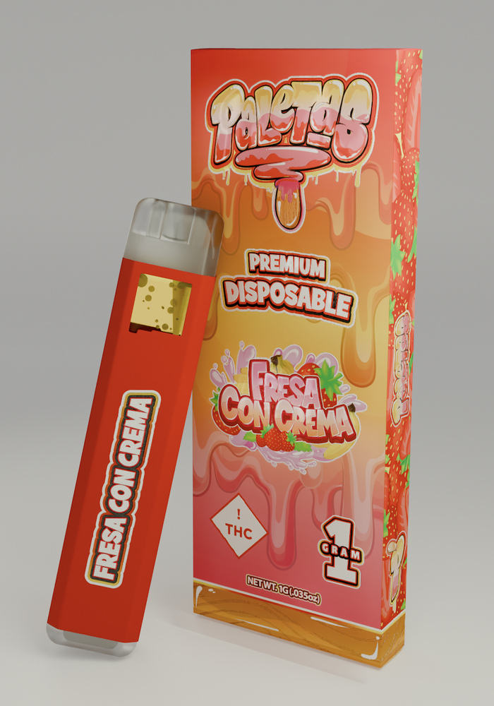 Paleta AIO Fresa Con Creama (H) 1g