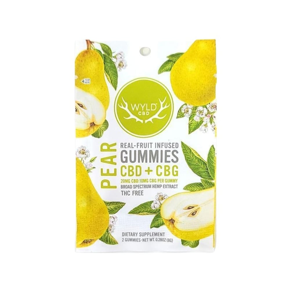 40mg Pear CBD:CBG Gummies | 2-Pack