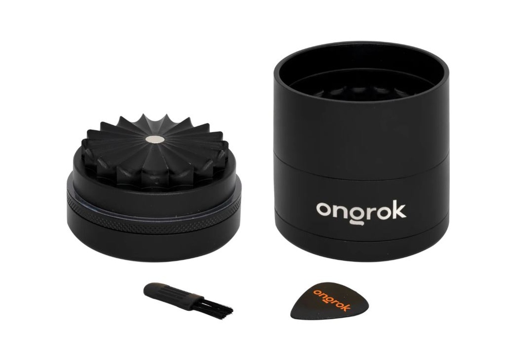 5pc Petal Toothless Grinder - Black