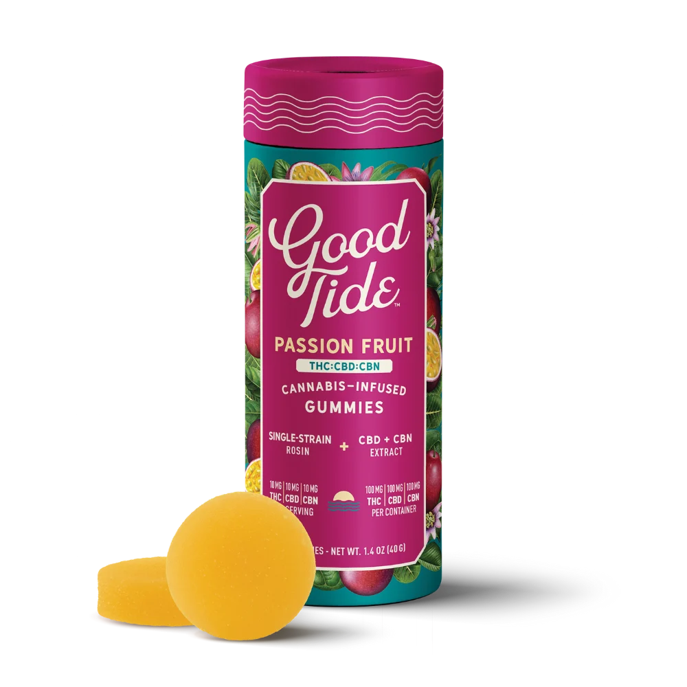 Passionfruit 1:1:1 CBD + CBN Single-Strain Rosin Gummies